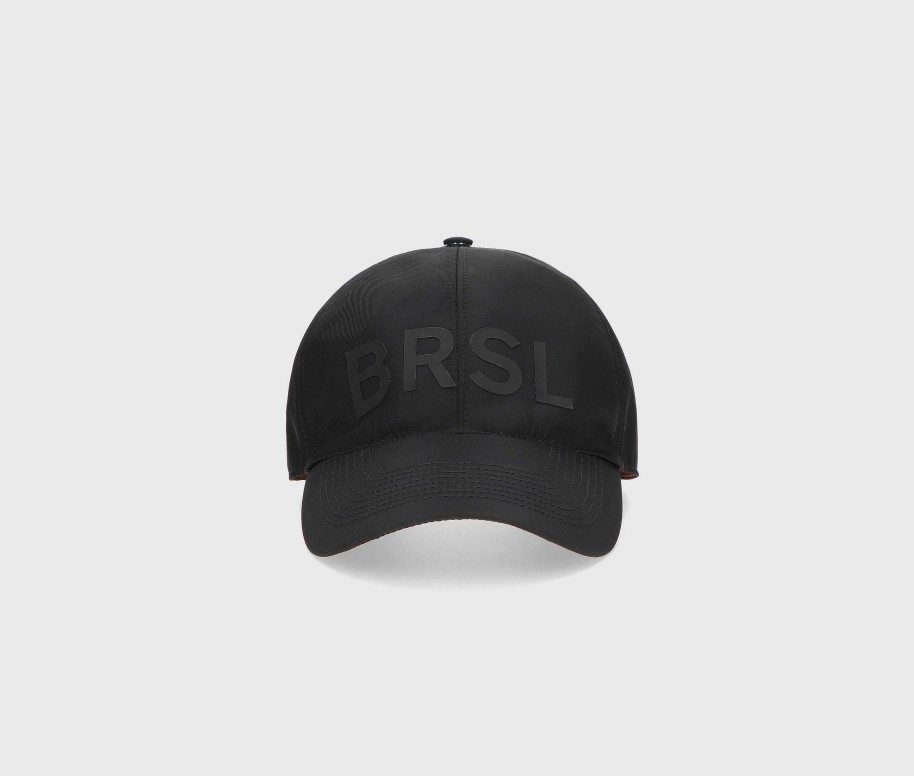 Casquettes Borsalino | Casquette Baseball "Brsl" Noir