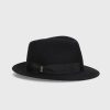 Chapeaux Borsalino | Fedora Feutre Brosse Petit Bord